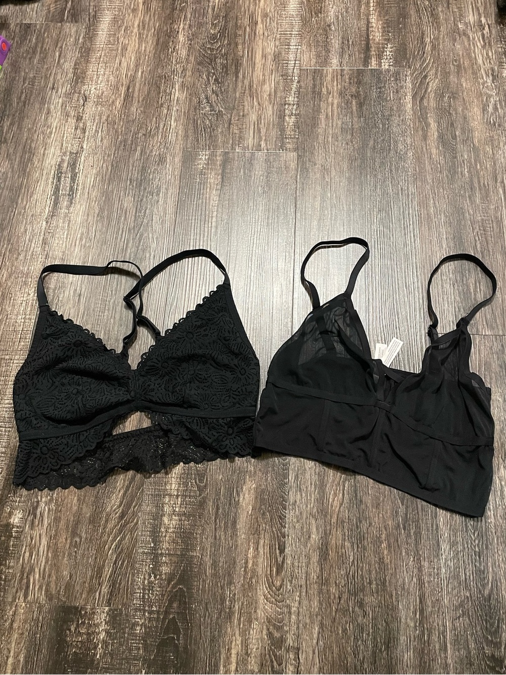 Auden Lace/Mesh Bralettes M